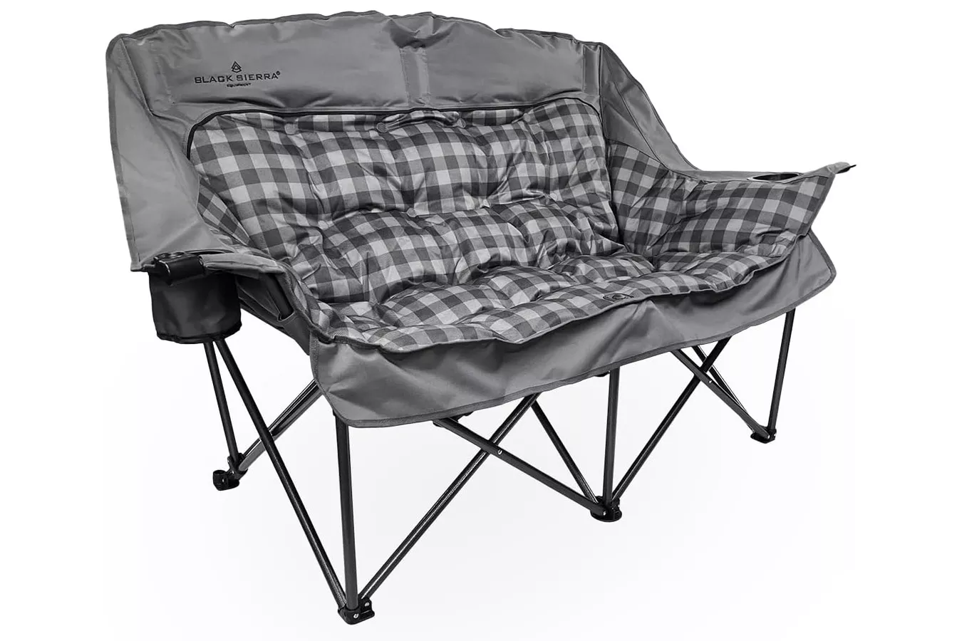Black Sierra Equipment Comfort Cloud Sofa - Buffalo Check Gray