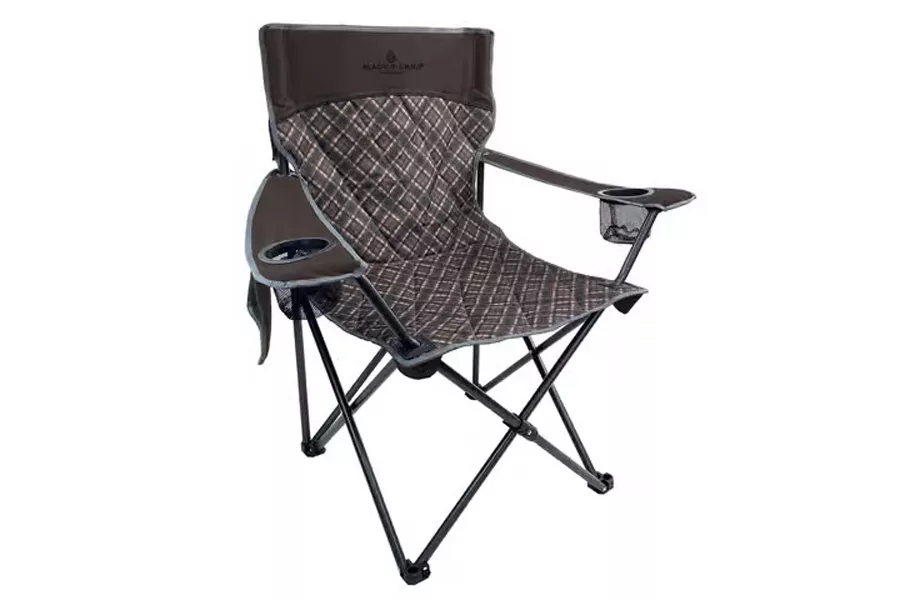 Black Sierra Equipment Quilted Quad Chair Brown