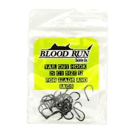 Blood Run Tackle Tail Out Bead Hook - Size 1