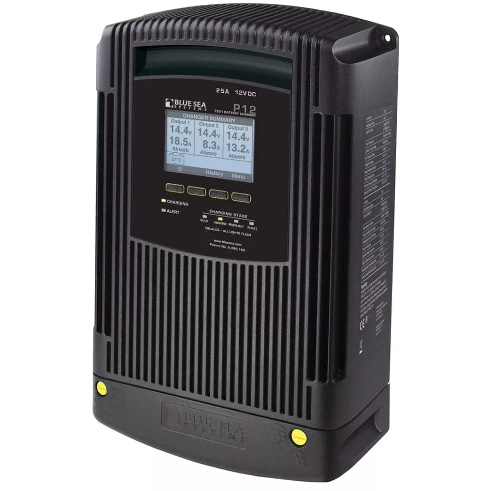 Blue Sea 7531 P12 Battery Charger – 12V DC 25A