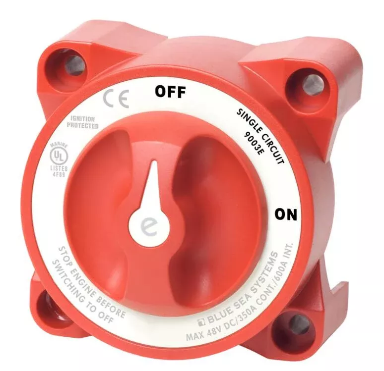 Blue Sea E-Series Battery Switch Single Circuit ON/OFF• 9003E-BSS