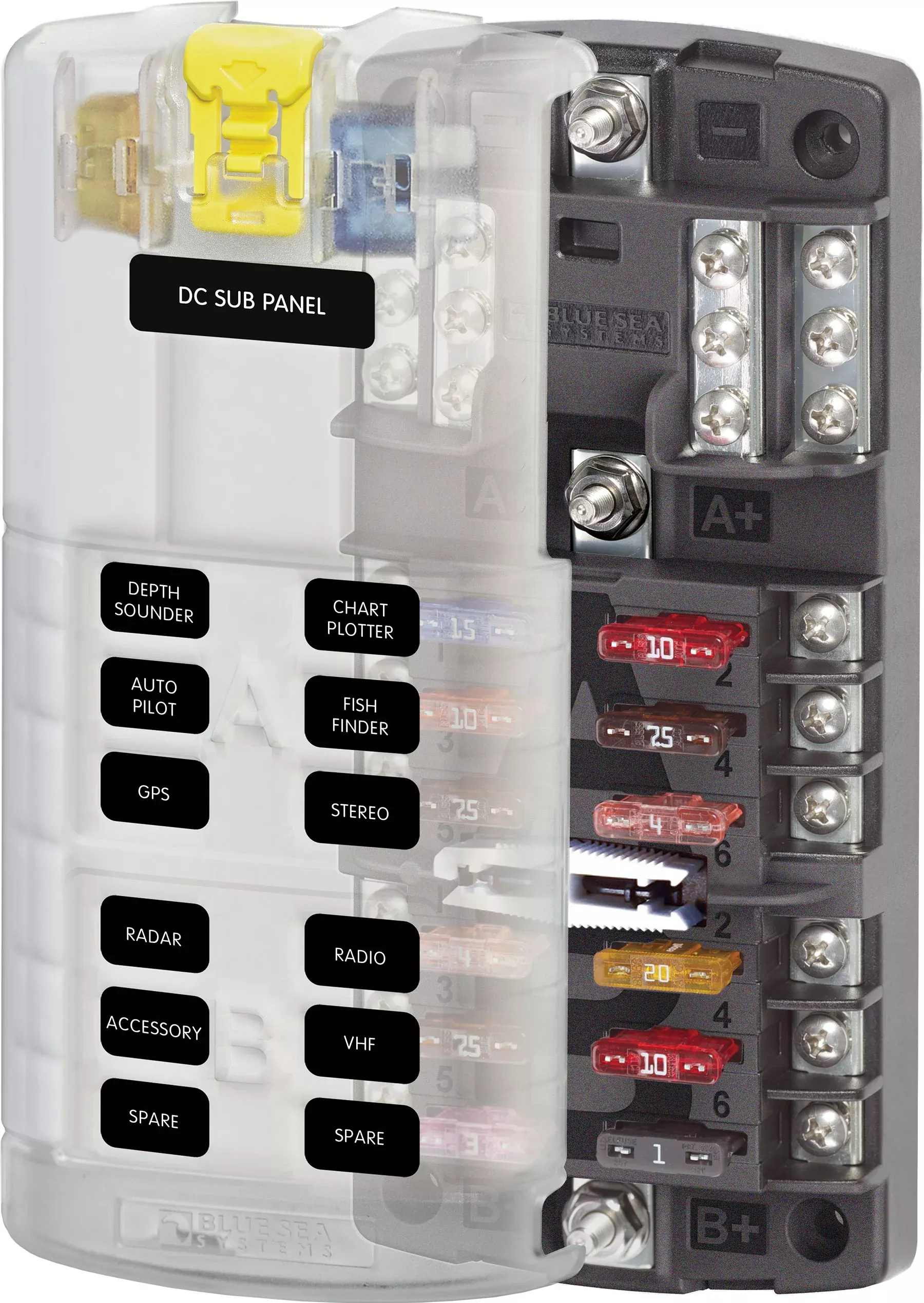 Blue Sea ST-Blade Split Bus Fuse Block• 5032-BSS