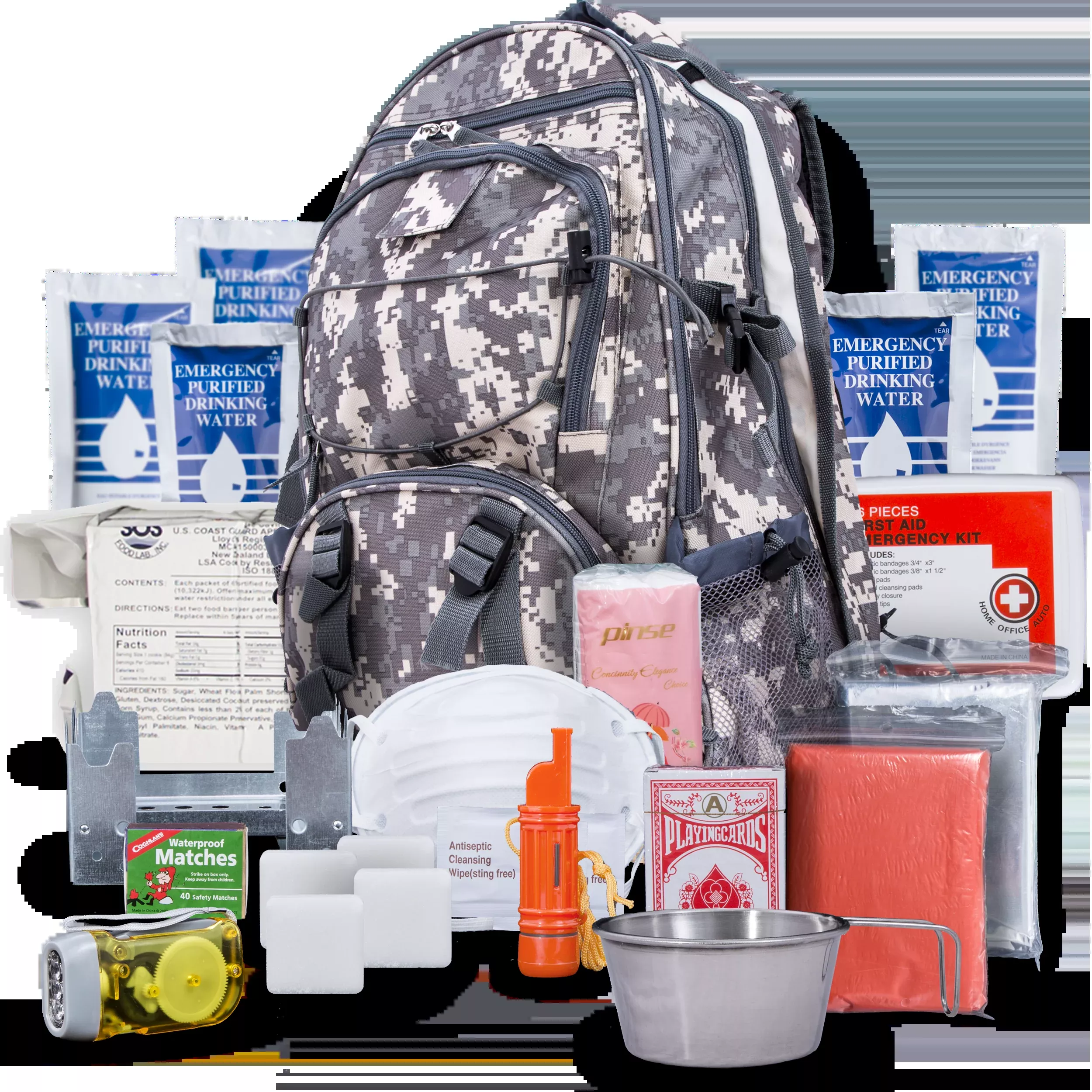Blue Seventy-Two PRO SERIES – Deluxe 3 Day Emergency Kit for 1 Person