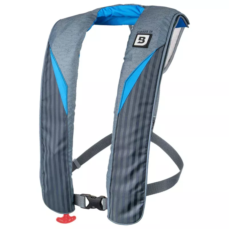 Bluestorm Cirrus 26 Auto/Manual Type V Inflatable PFD – Coastal Blue