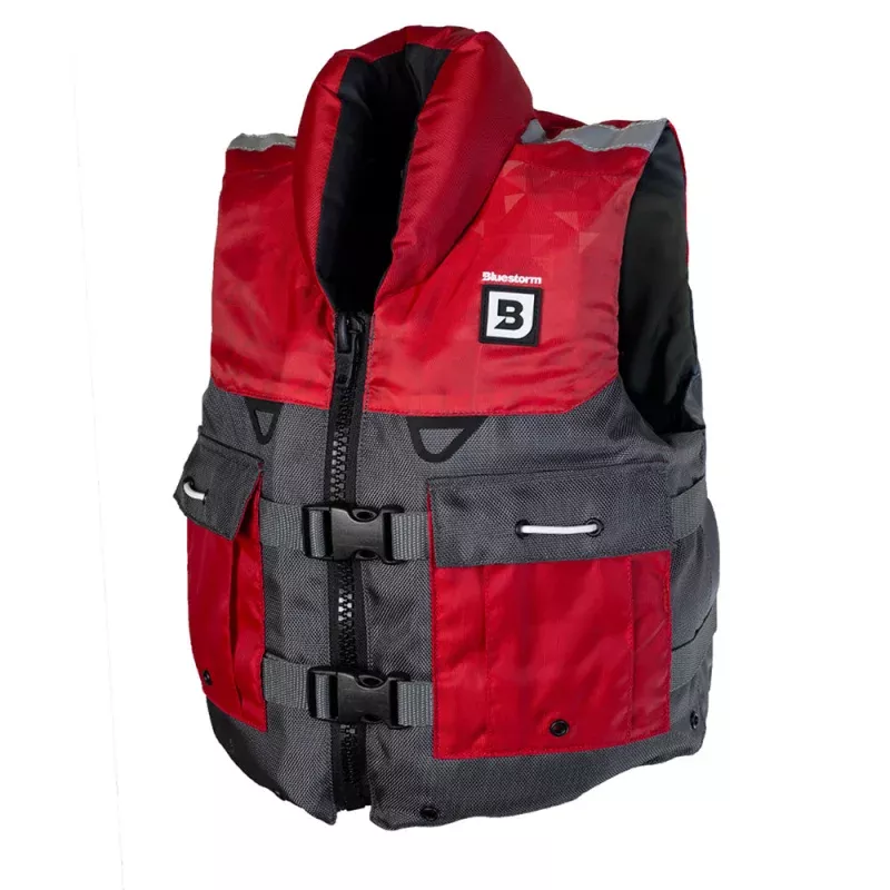 Bluestorm Classic Youth Fishing Life Jacket – Nitro Red