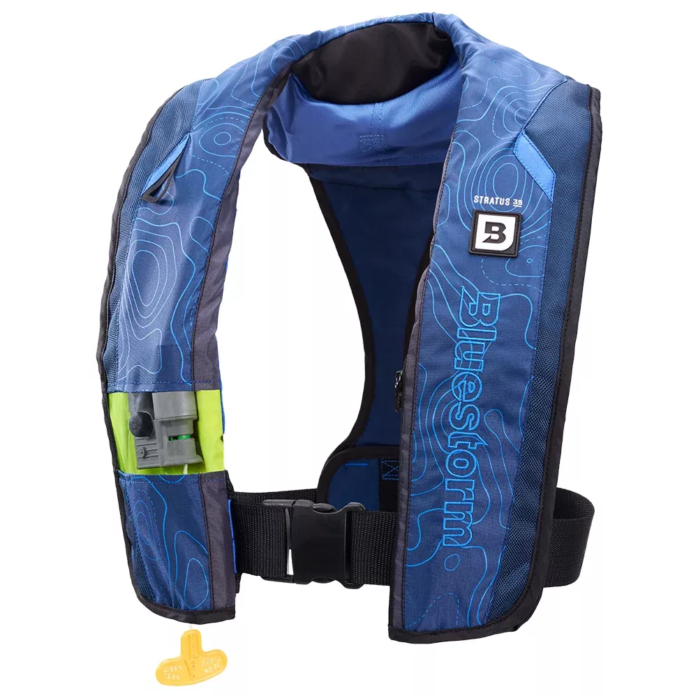 Bluestorm Stratus 35 Auto Type II Inflatable PFD – Deep Blue