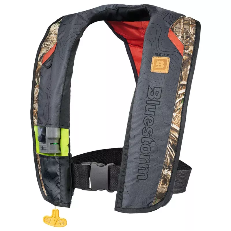 Bluestorm Stratus 35 Auto Type II Inflatable PFD – MAX5 Camo