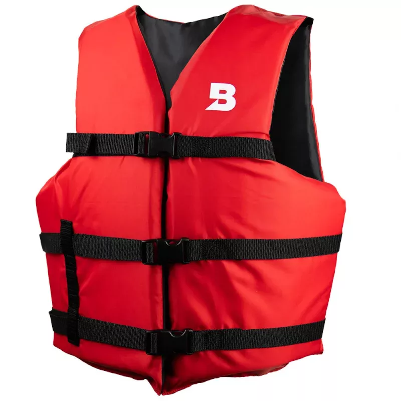 Bluestorm Type III General Boating Adult Universal Foam Life Jacket – Red