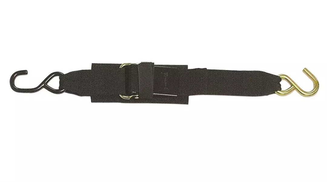 BoatBuckle Kwik-Lok Transom Tie-Down Straps with Hook Ends, 6′ x 2″, Pair• F13112