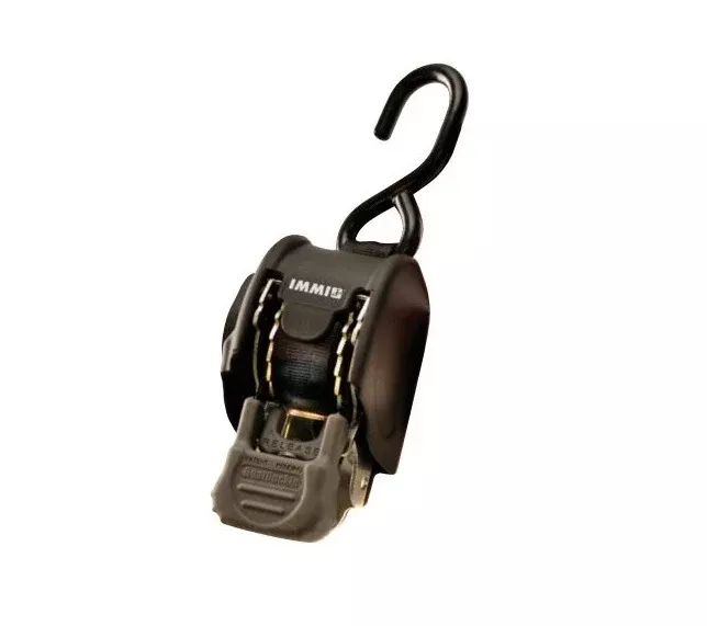 BoatBuckle Mini Retractable Transom Tie-Down Straps with Hook Ends, 72″ x 2″, Pair• F106877