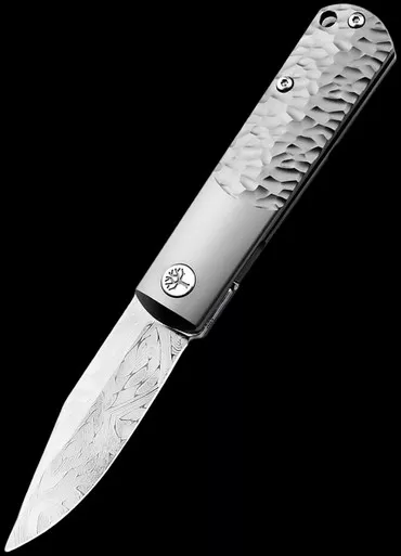 Boker BRLW Meteorite Damast Platinum Edition Folding Knife