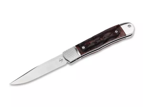 Boker Plus Hidden Release Trapper Appaloosa Bone Auto Folding Knife