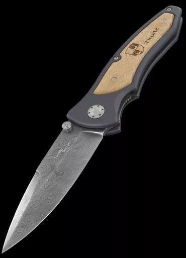 Boker Tirpitz Damast Folding Knife