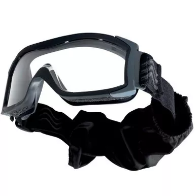 Bollé 40132 X1000 Ballistic Safety Goggles, Black Frame w/ Clear Lens