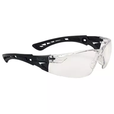 Bollé Rush+ BSSI Safety Glasses, Matte Black Frame
