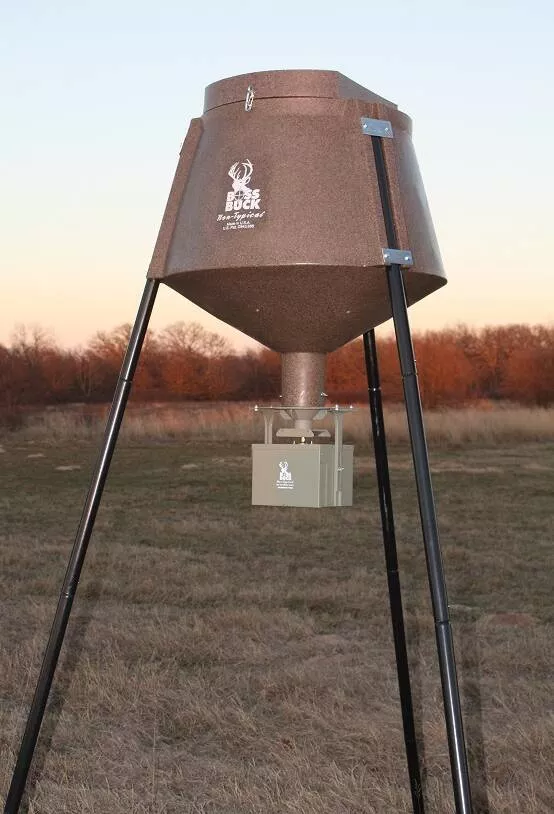 Boss Buck All-In Auto System Deer Feeder, 12V Spinner – 350lb• BB-1.2A.A