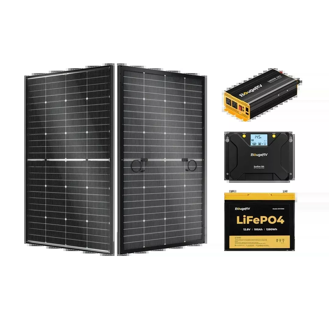 BougeRV 12V 200 Watt Rigid Solar System Kit