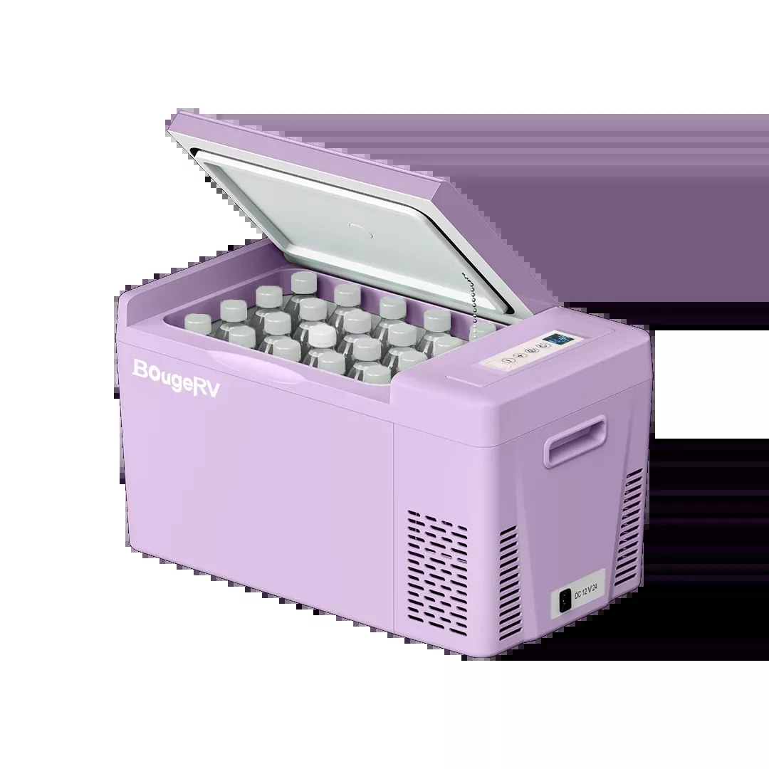 BougeRV 12V 23 Quart Colorful Purple Portable Fridge (SC)
