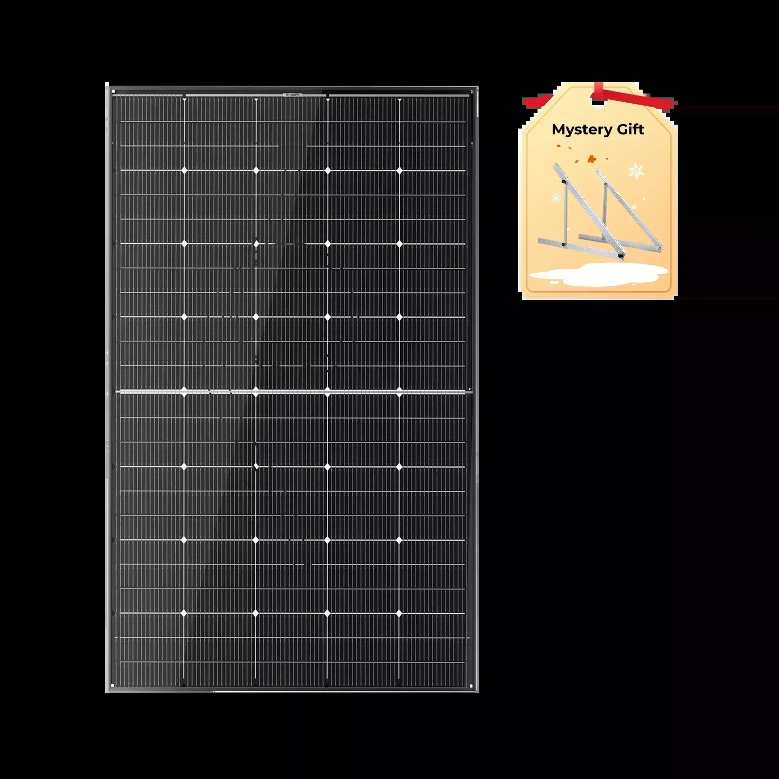 BougeRV 300 Watt N-Type Rigid Bifacial 16BB Mono Solar Panel