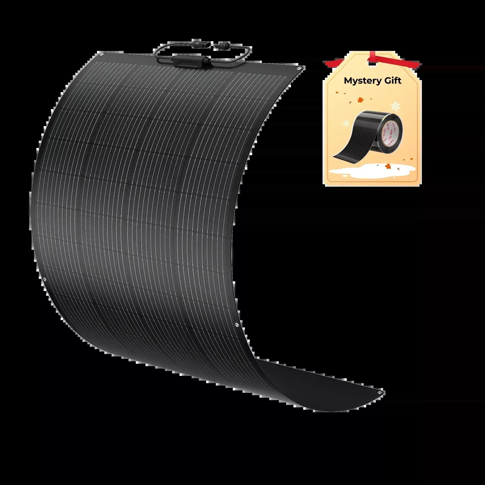 BougeRV Arch 200 Watt Fiberglass Flexible Curved Solar Panel