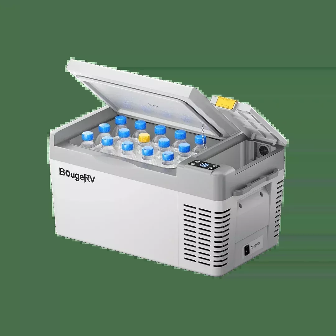BougeRV CRPRO20 21 Quart 12V Portable Car Fridge Freezer White