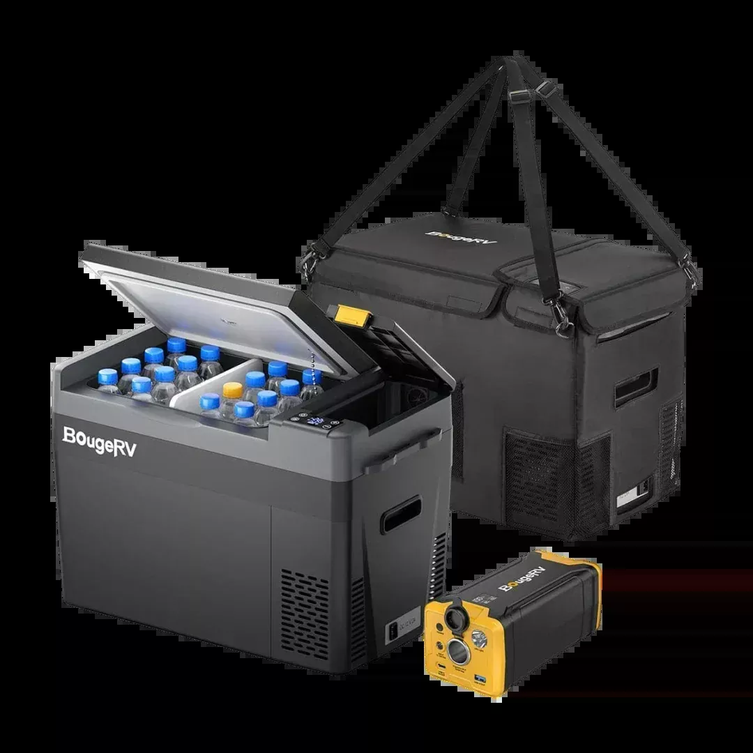 BougeRV CRPRO30 30 Quart 12V Portable Car Fridge Kit