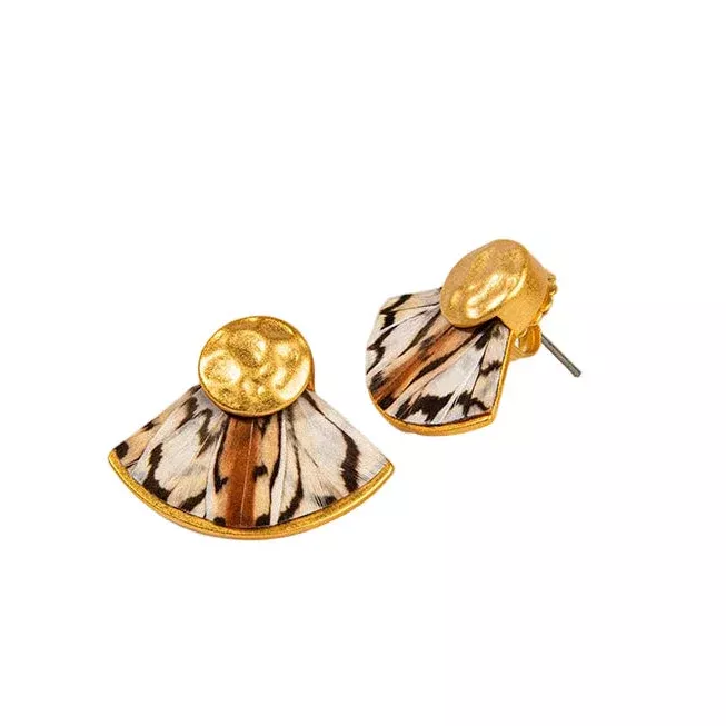 Brackish Gailey Quail Earrings