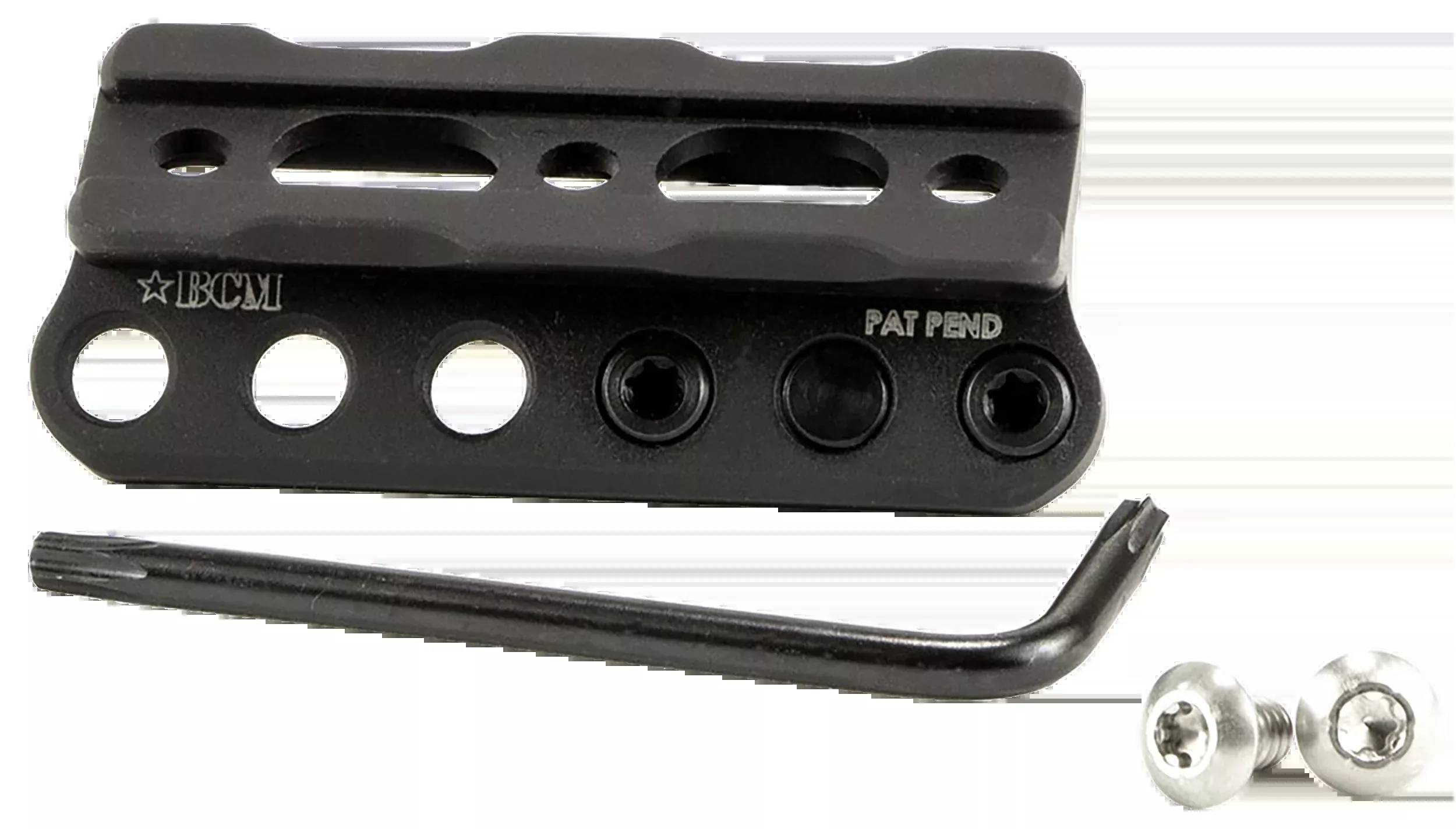 Bravo Company Manufacturing Modular Scout Light Mount for KeyMod Rails, Black Aluminum, BCM-SLM-KM