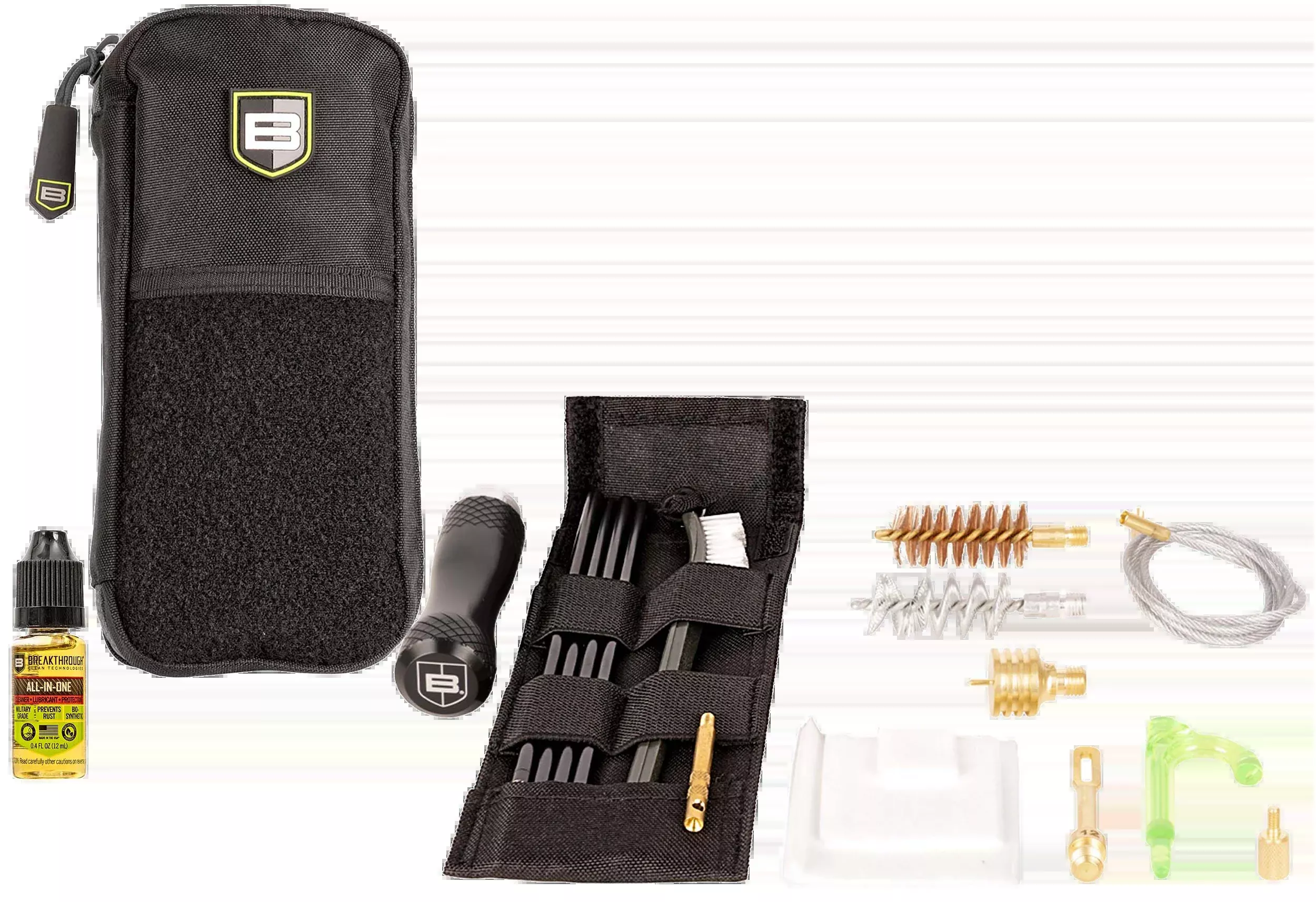 Breakthrough Clean Badge Series Rod & Pull-Through Gun Cleaning Kit, 12-Gauge – BTMPK12