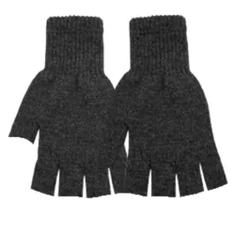 Broner Raggwool Glove Fingerless - Black