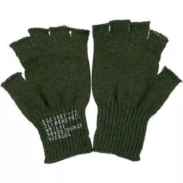 Broner Wool Fingerless Glove - Olive