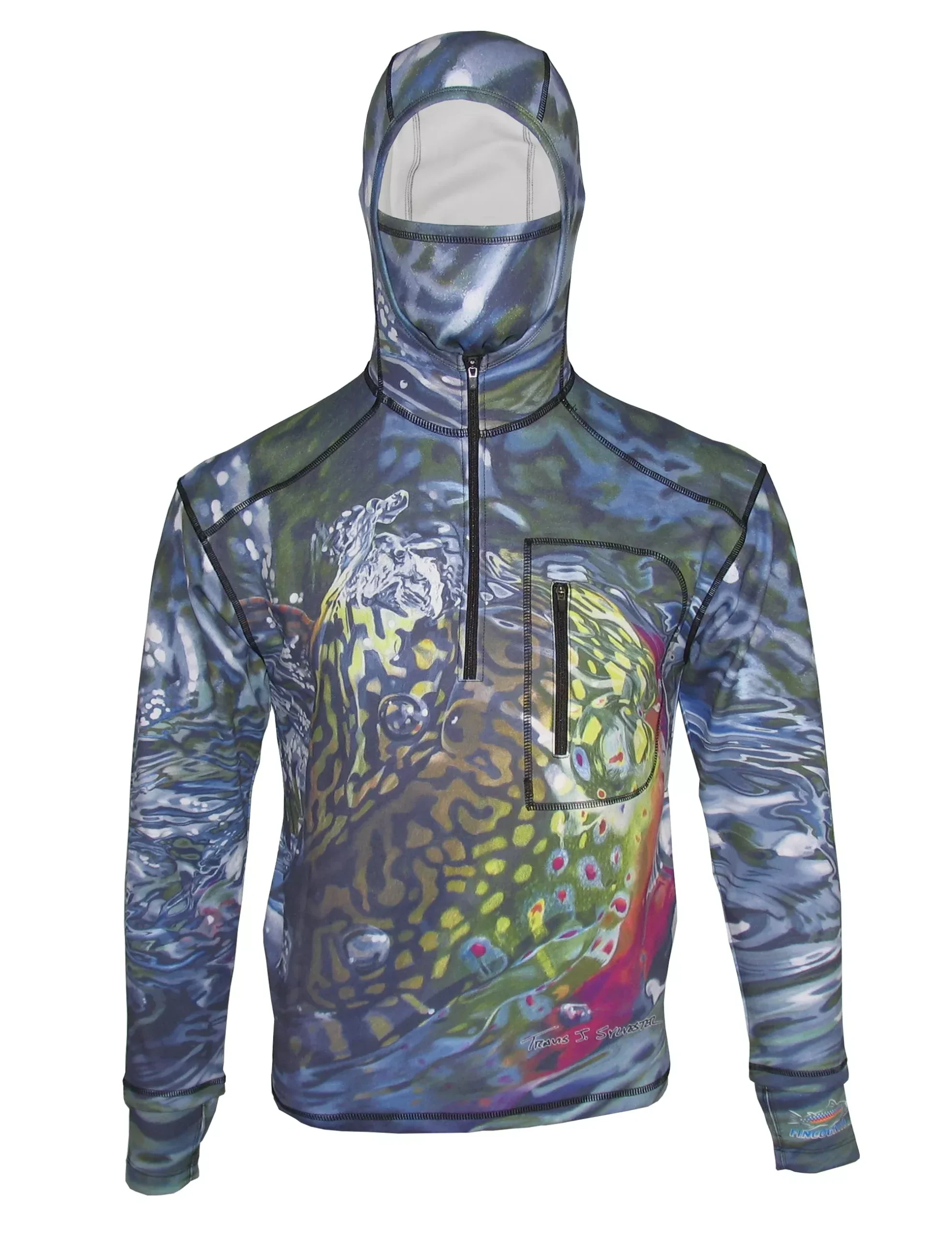 Brook Body Heavyweight 1/4-Zip FlexShell Fishing Hoodie