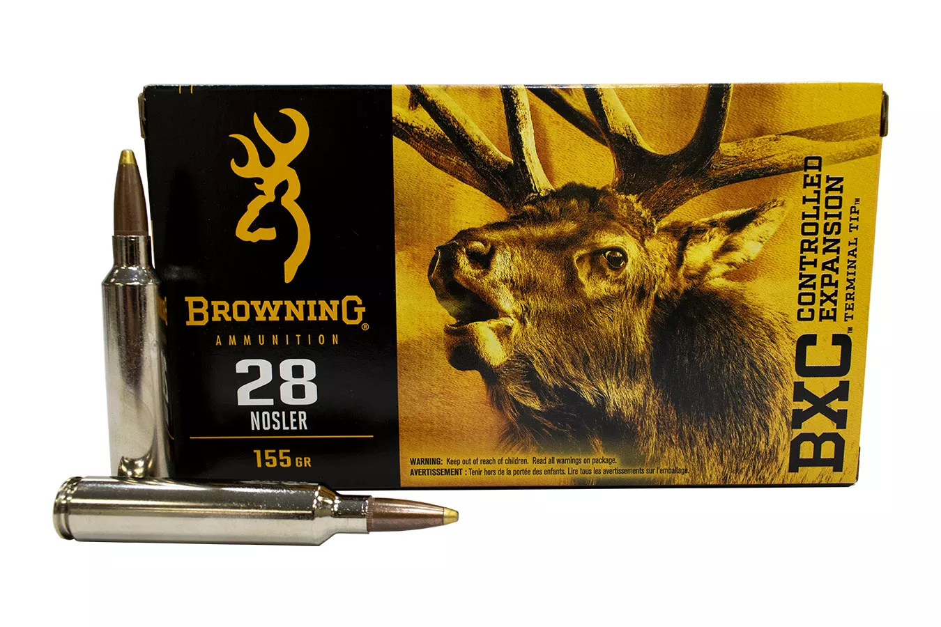 Browning 28 Nosler 155 gr Terminal Tipped and Bonded BXC 20/Box