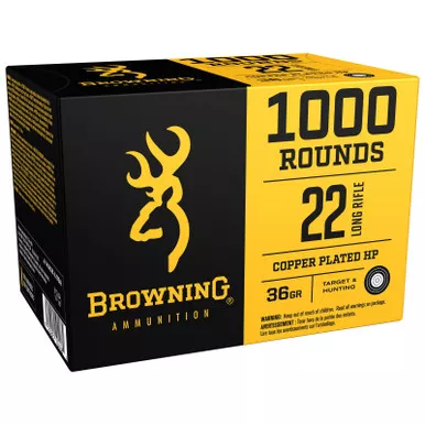 Browning B194122000 BPR22 Long Rifle 36 GRHollow Point 1000 Rounds
