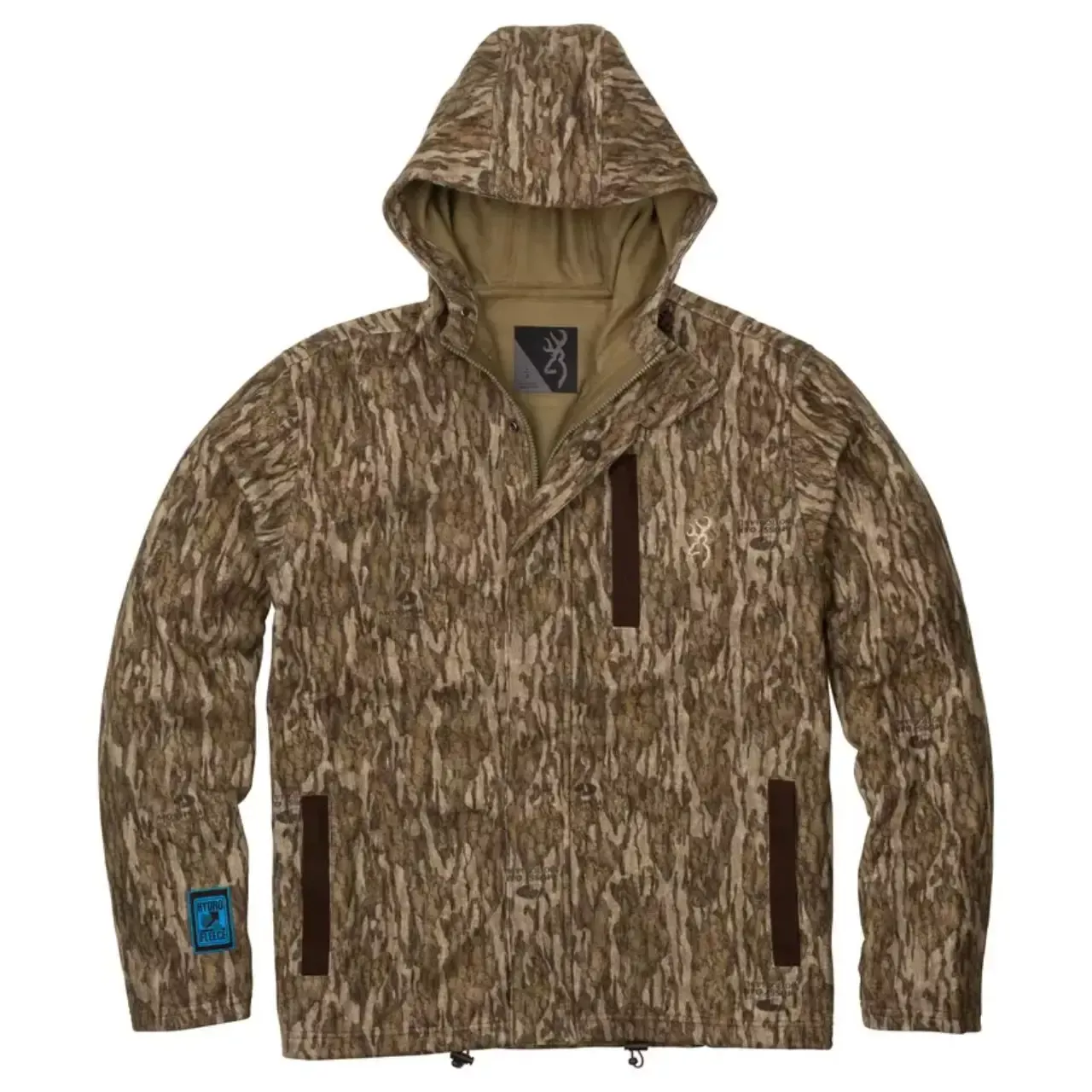 Browning Men's Hydro-Fleece Camo Jacket - Mossy Oak Bottomland - Large