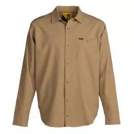 Browning Men's Lightweight Button Down Shirt - Tan - M
