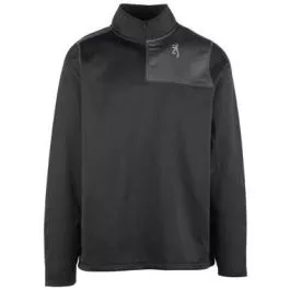 Browning Men's Porter 1/4 Zip Lightweight Performance Pullover - Black - L