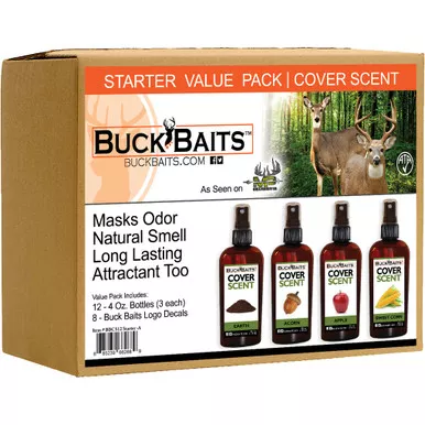 Buck Baits Cover Scent Starter Kit Earth/acorn/ Apple/ Corn