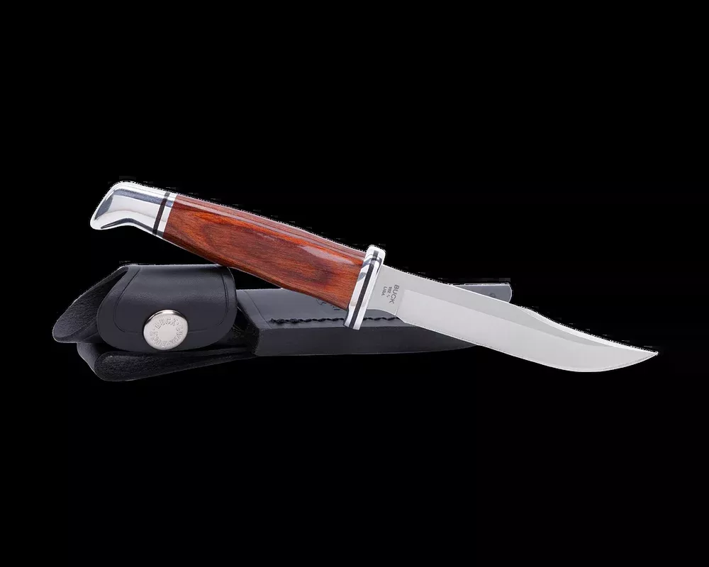 Buck Knives 102 Woodsman Fixed Blade Knife w/ Sheath
