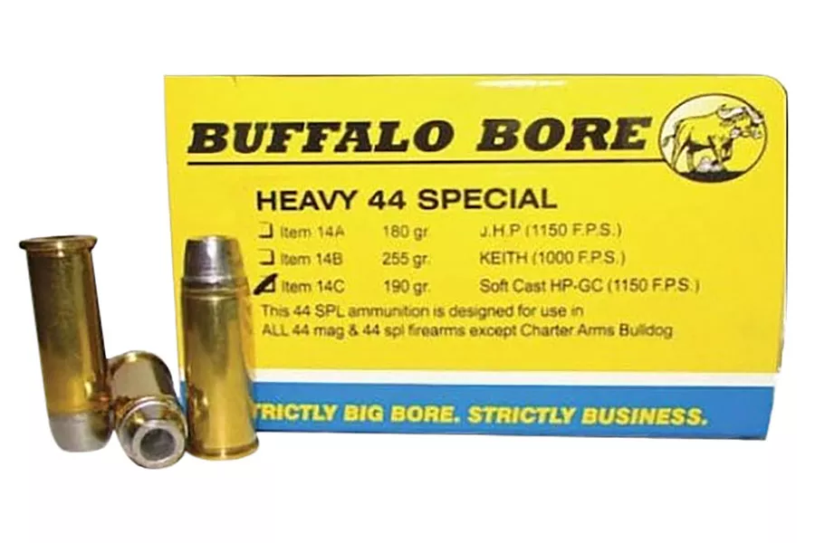 Buffalo Bore  44 Smith & Wesson Special 190 Grain Soft Cast Hollow Point Heavy Strictly Business 20/Box