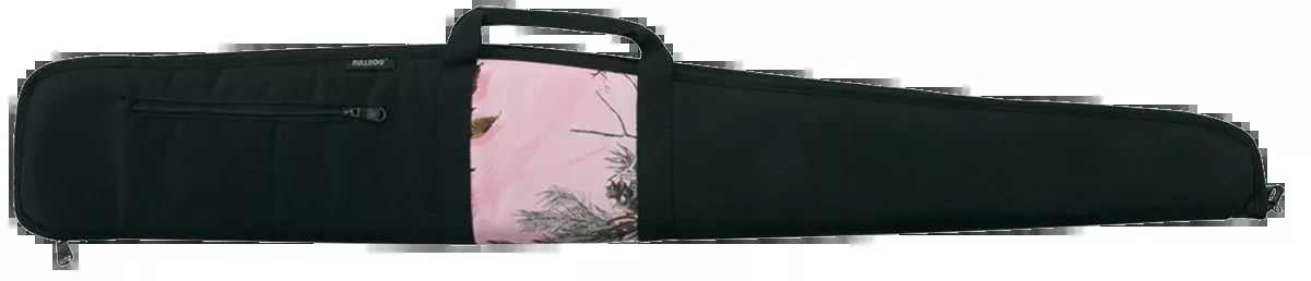 Bulldog Camo Panel Shotgun Case, 52 in, 1200D Nylon, Floatable, Black/Pink – BD215