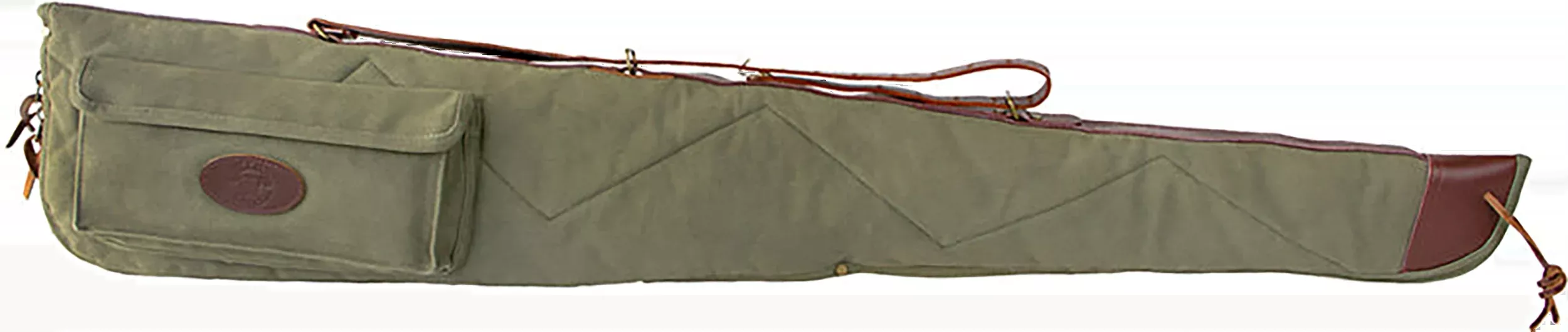 Bulldog Classic Canvas Shotgun Case, 52-inch, Green, Weather-Resistant, Leather Trim – BD388