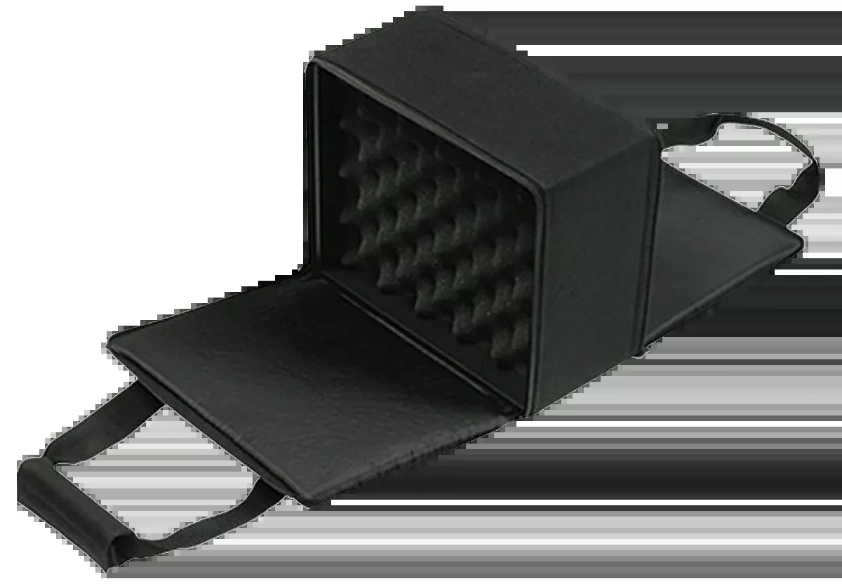 Bulldog Hard-Sided 4-Pistol Case, Black Nylon with Composite Shell, Locking Zipper, BD522
