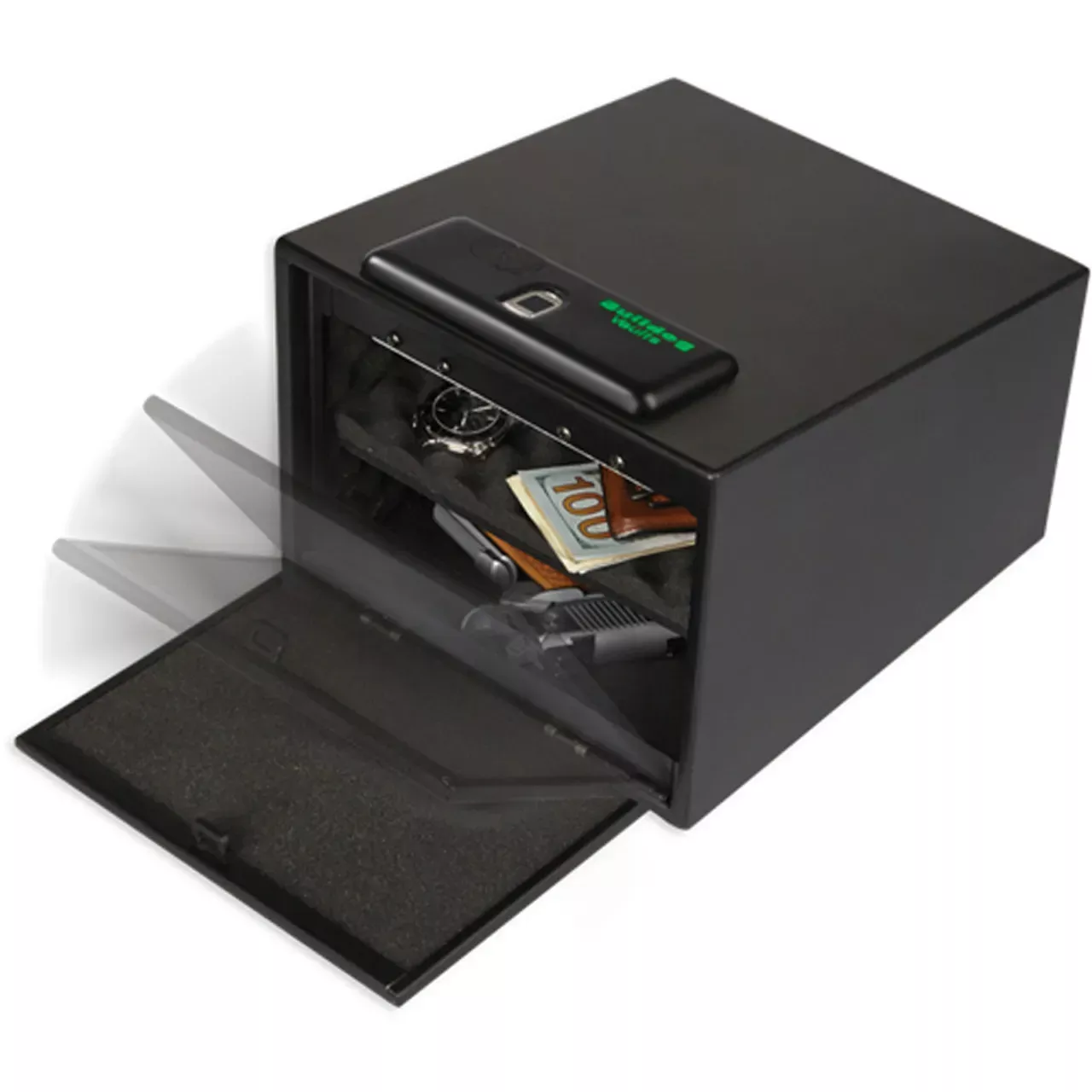 Bulldog Magnum Biometric Pistol Vault w Shelf