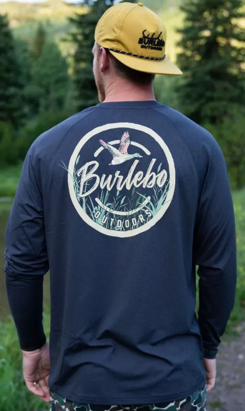 Burlebo Men’s Performance Sun Tee – BURLEBO Duck Circle