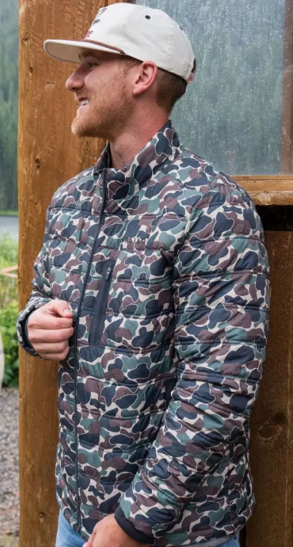 Burlebo Men’s Puffer Jacket – Throwback Camo