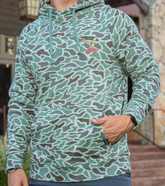 Burlebo Retro Duck Camo Fleece Hoodie