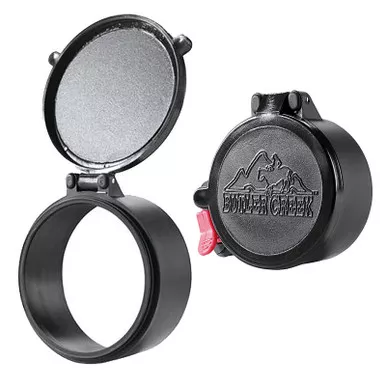 Butler Creek Flip-Open Scope Cover Objective Size 01 Polymer Black 30010