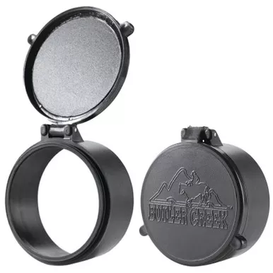 Butler Creek Flip-Open Scope Cover Objective Size 20 Polymer Black, 30200