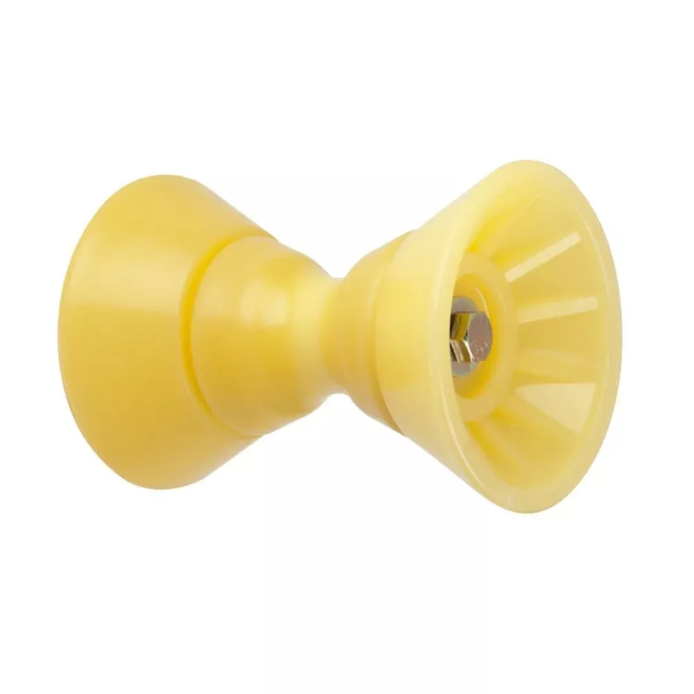 C.E. Smith 4" Bow Bell Roller Assembly - Yellow TPR - 29301